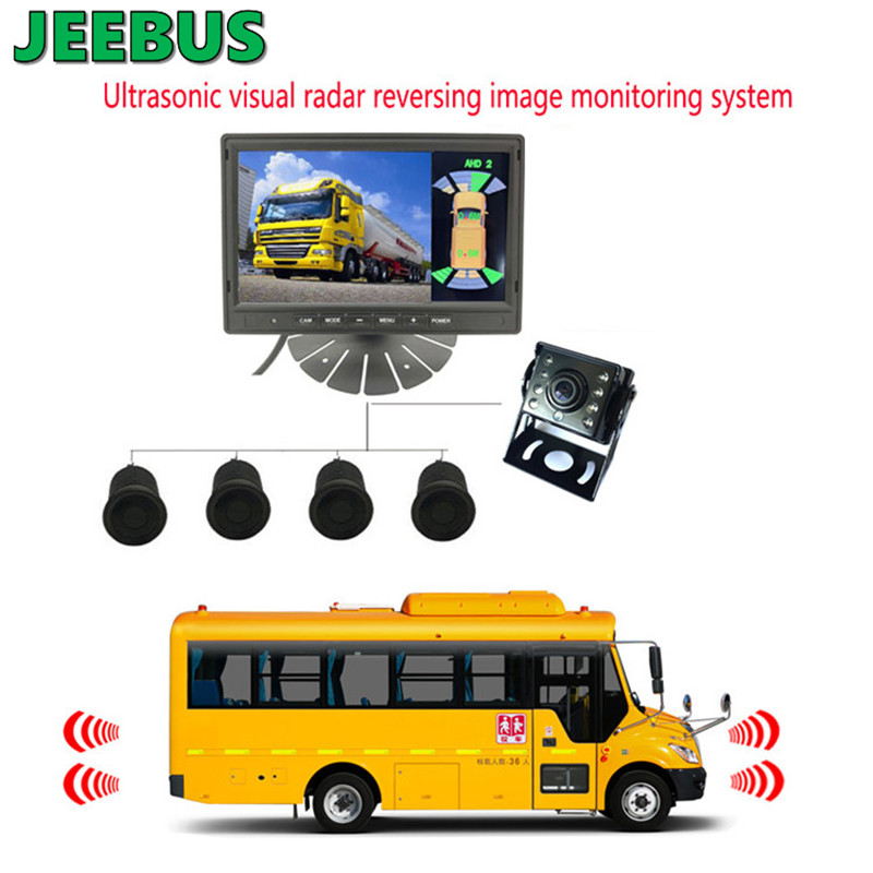 Ultrasoon Digitaal Visueel Radar Parking Sensor Monitor Systeem voor Truck Bus