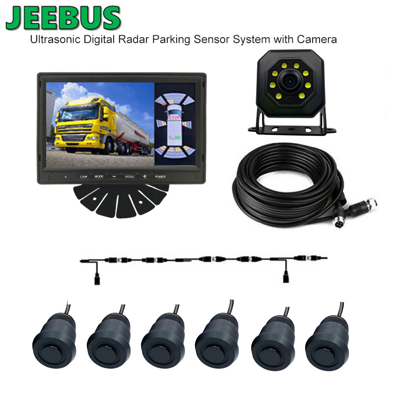 Ultrasone Digitale Radar Parking Sensor Monitor System met omgekeerde camera voor buscoach